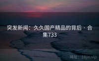突发新闻：久久国产精品的背后 · 合集733