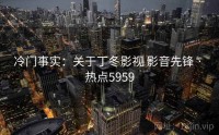 冷门事实：关于丁冬影视 影音先锋 · 热点5959