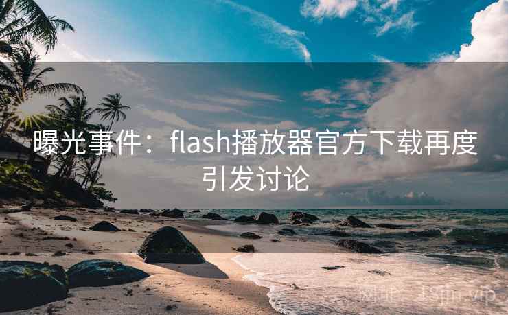 曝光事件：flash播放器官方下载再度引发讨论
